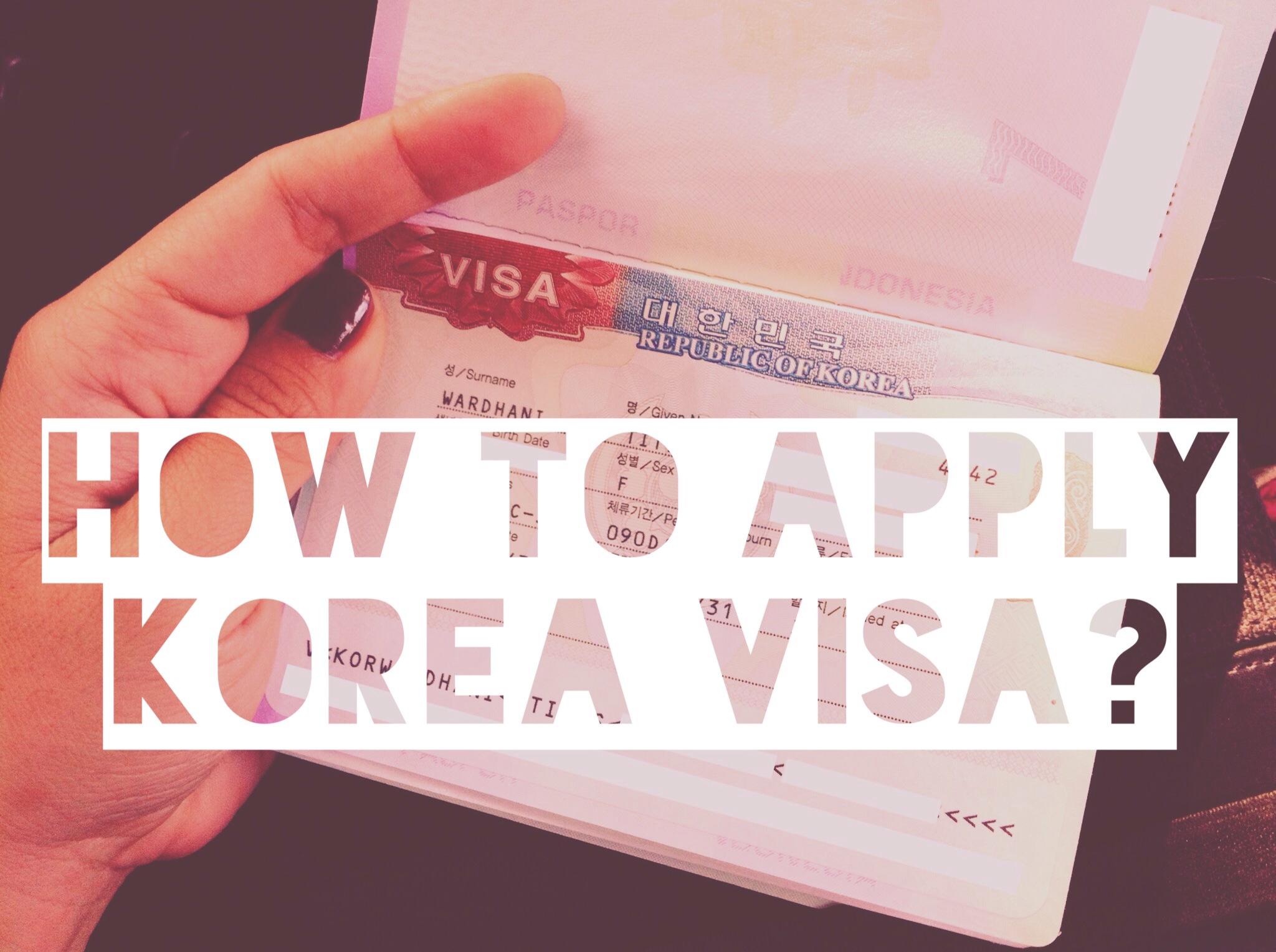 Tự xin visa Hàn Quốc không khó